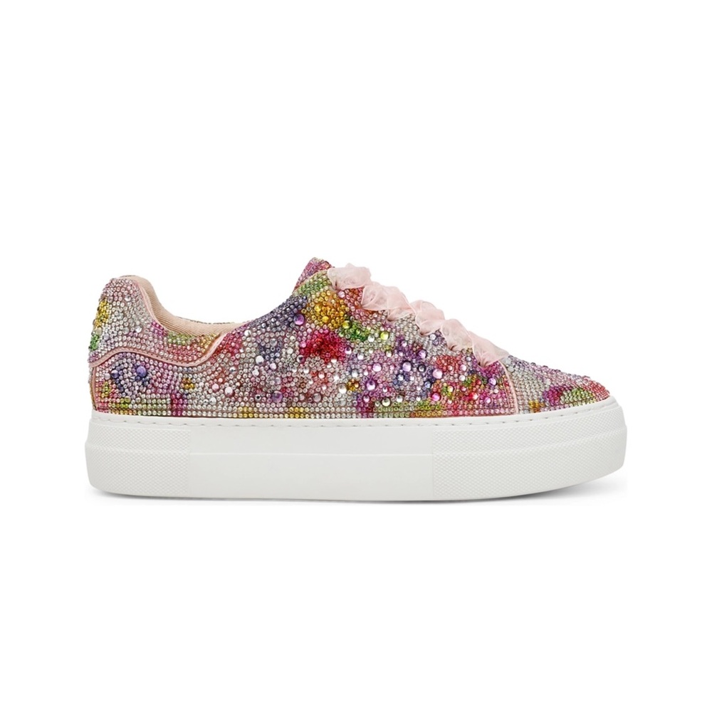 Betsey Johnson Multicolor Rhinestone Sneakers